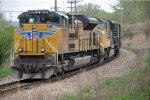 Tied down westbound manifest waits in the yard